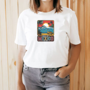 Anti Trump - Gulf of Mexico Shirt Retro Gulf Coast Crewneck Texas Alabama Florida Beach T-Shirt