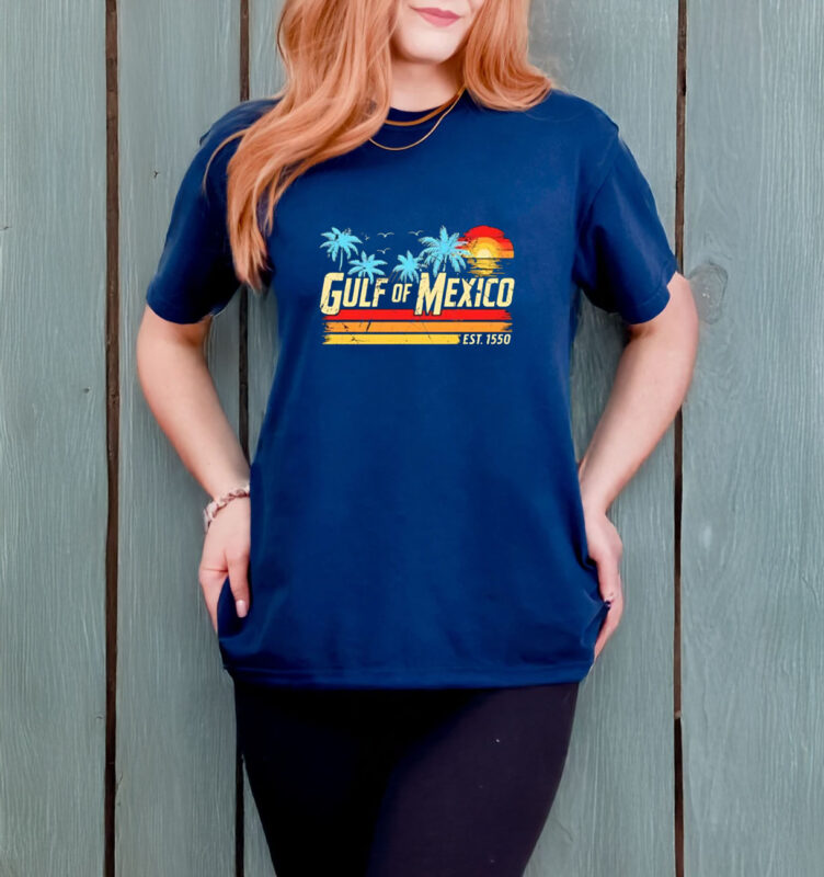 Est 1550 Gulf of Mexico Forever Retro Vintage Beach shirts