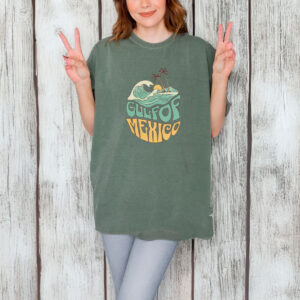 Golfo de México 1550 Retro Vintage Art T-Shirt