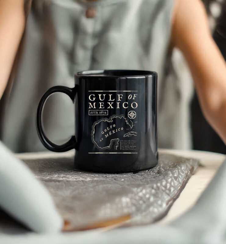 Gulf Of Mexico 1672 Mexico Map Mug