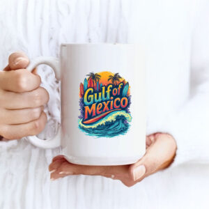 Gulf Of Mexico Surfing Beach Waves Tropical Sunset Coastal Mug