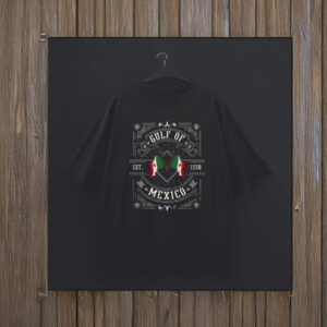 Gulf Of Mexico T-Shirt With Mexican Flag