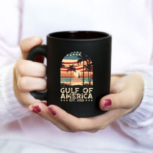 Gulf Of Usa America Est 2025 American Flag Gulf Mexico Mug