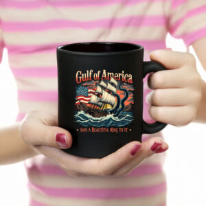 Gulf Of Usa America Flag Mexico Vintage Retro Mug