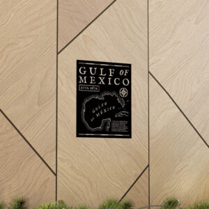 Gulf of Mexico 1672 Historic Map Posters