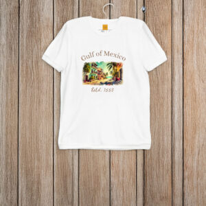 Gulf of Mexico Est 1550 Gulf Coast Historical Gulf of Mexico T-Shirt