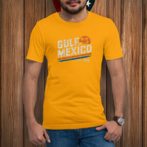 Gulf of Mexico Est 1550 Retro Vintage Beach T-Shirt