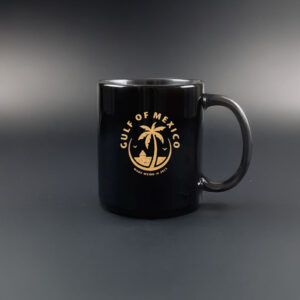 Gulf of Mexico Funny Holiday Vintage Sun Palm Trees Ocean Mug