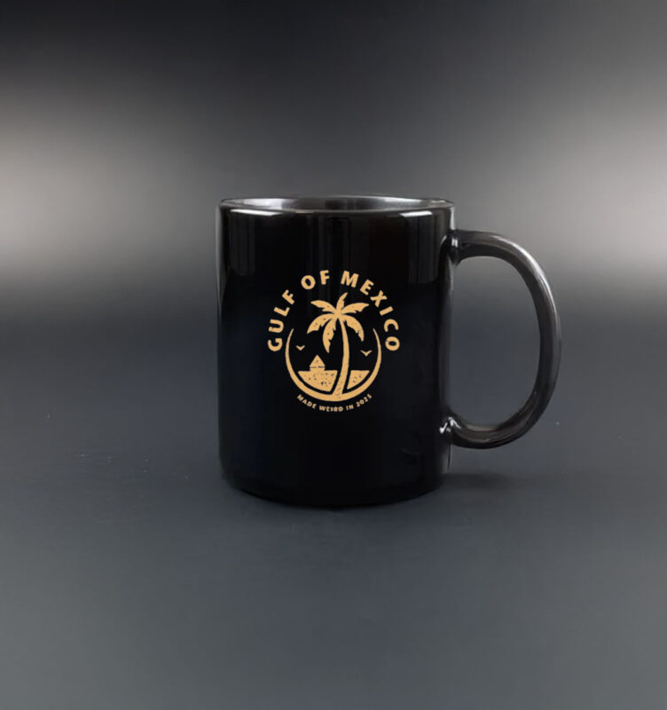 Gulf of Mexico Funny Holiday Vintage Sun Palm Trees Ocean Mug