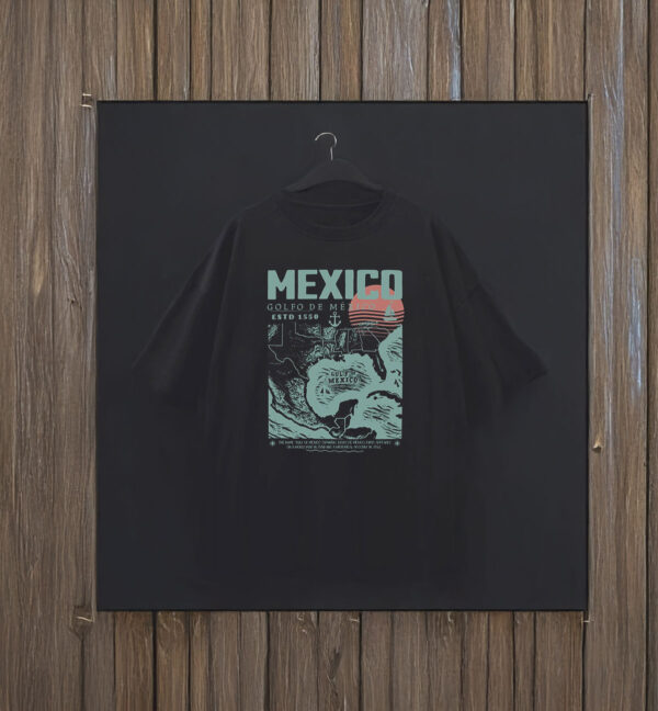 Gulf of Mexico, Golfo de México 1550 T-Shirt, Vacation Mexico