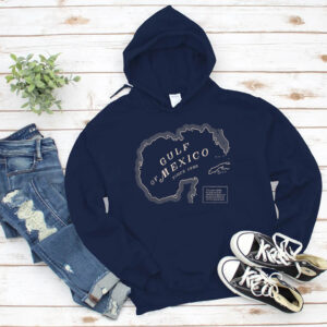 Gulf of Mexico Map Hoodie