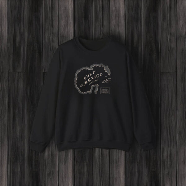 Gulf of Mexico Map Since 1550 Crewneck Sweatshirt