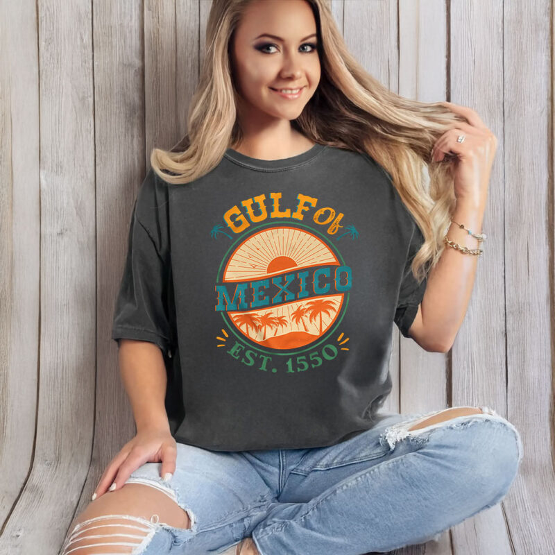 Gulf of Mexico Palms Summer Holiday Vacation T-Shirt