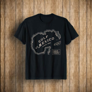 Gulf of Mexico Since 1550 Historic Map T-Shirt