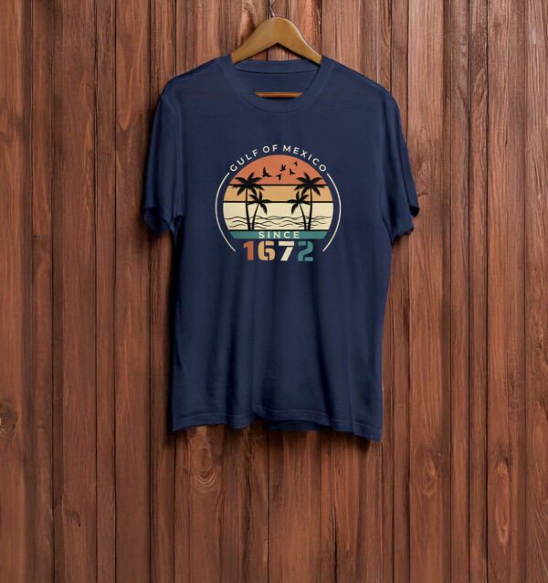 Gulf of Mexico Since 1672 - Vintage Beach T-Shirt