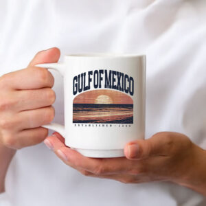 Gulf of Mexico Varsity Sunset Comfort Colors Mug