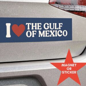 I Love the Gulf of Mexico Magnet, Sticker