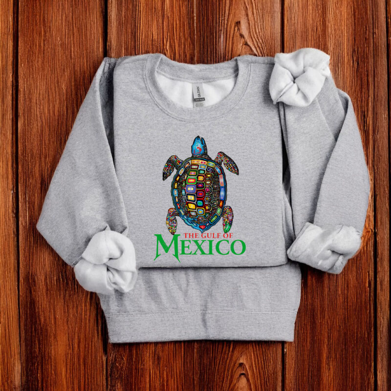 Sea Turtle Gulf of Mexico Never Forget Anti-Trump Gulf of America T-Shirt