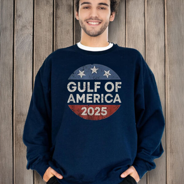 USA Gulf Of Mexico 2025 Retro Vintage T-Shirt