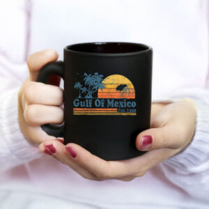 Vintage Gulf of Mexico Est 1550 Retro Beach Sunset Mug