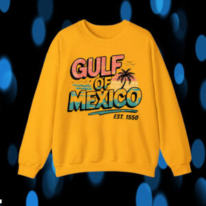 Gulf Of Mexico Est 1550, Texas Alabama Mississippi Florida Beach T-Shirt