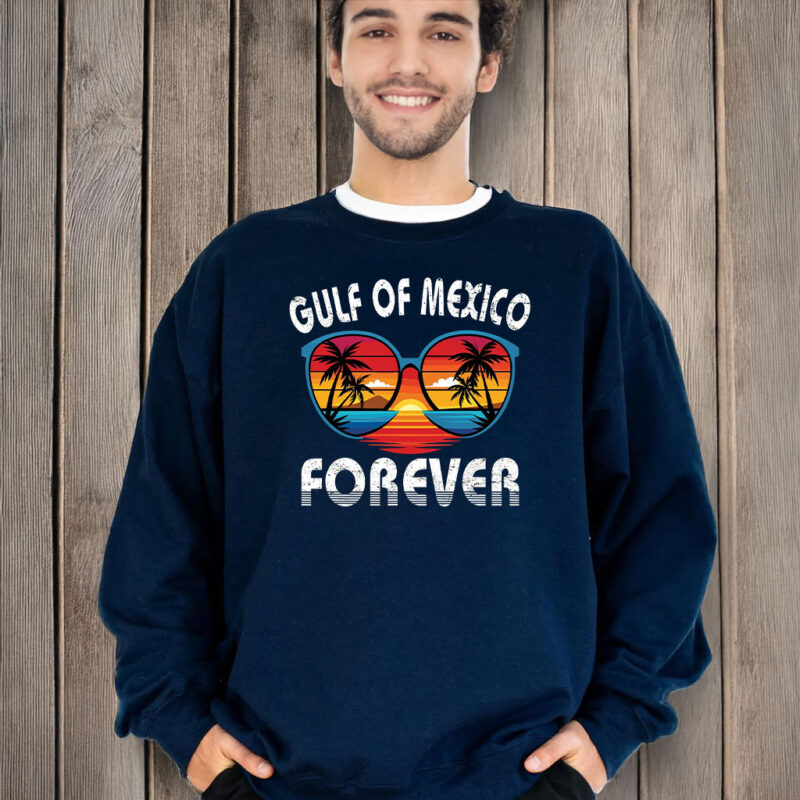 Gulf of Mexico Forever Vintage Sunset Beach T-Shirt