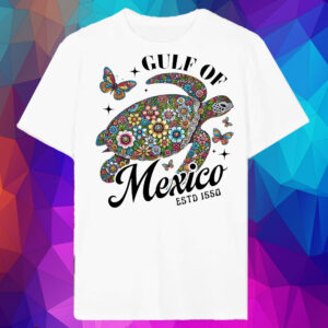 Sea Turtle The Gulf Of Mexico Estd 1550 T-Shirt