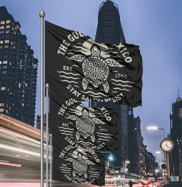 Gulf of Mexico Stay Salty Resistance, Anti Trump Democrat Flag