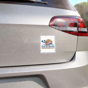 Retro Sunset Gulf Of Mexico Since 1550 Sticker